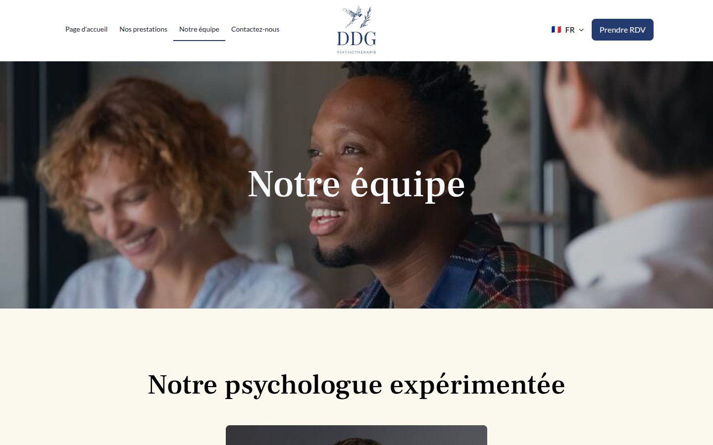DDG Psychothérapie: team page